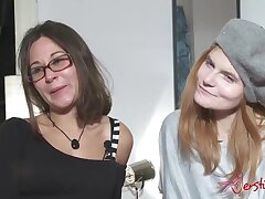 Salacious MILFs lesbian erotic video