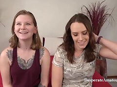 Casting Compilation Desperate Amateures Threesomes Blowjob Girls eating pussy Doing sex for money